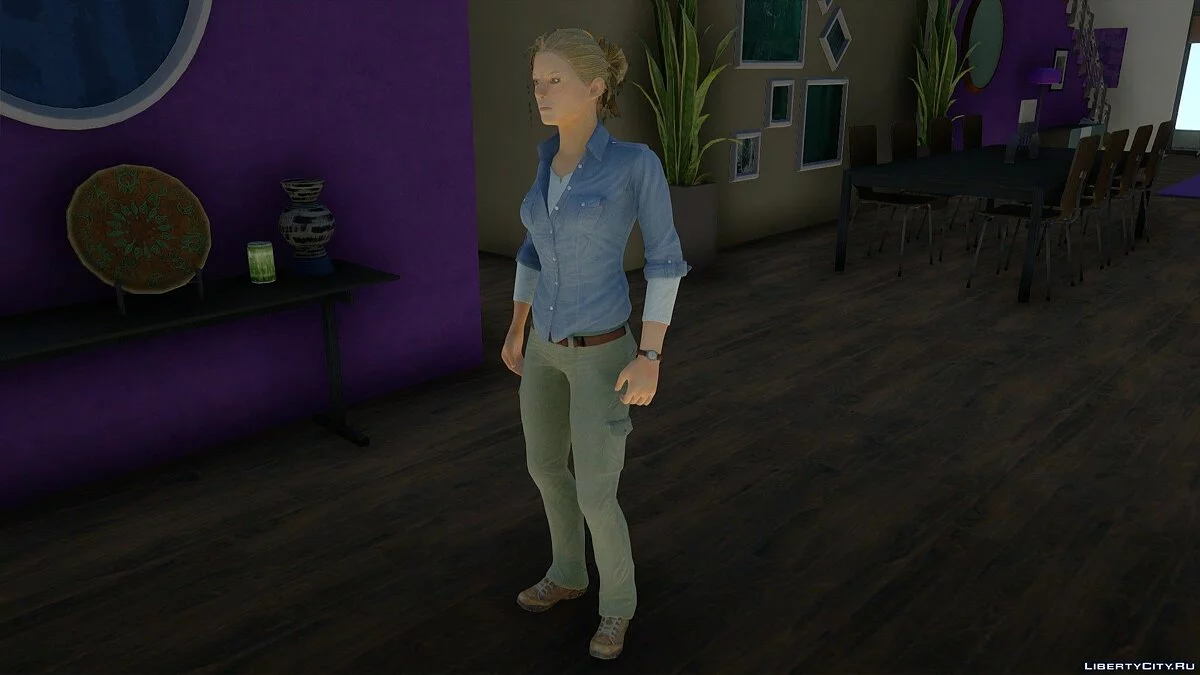 Elena Fisher from Uncharted 3: Drake’s Deception / GTA San Andreas