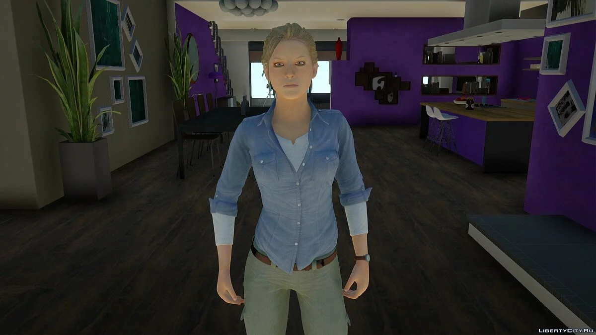 Elena Fisher from Uncharted 3: Drake’s Deception / GTA San Andreas
