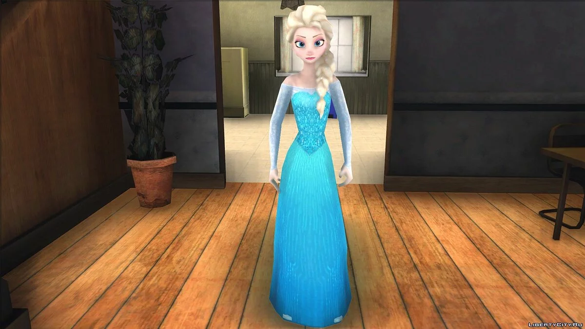 Elsa aus dem Film Frozen / GTA San Andreas