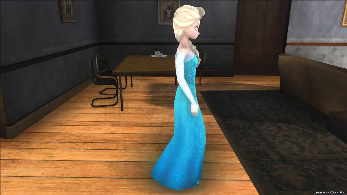 Elsa aus dem Film Frozen / GTA San Andreas