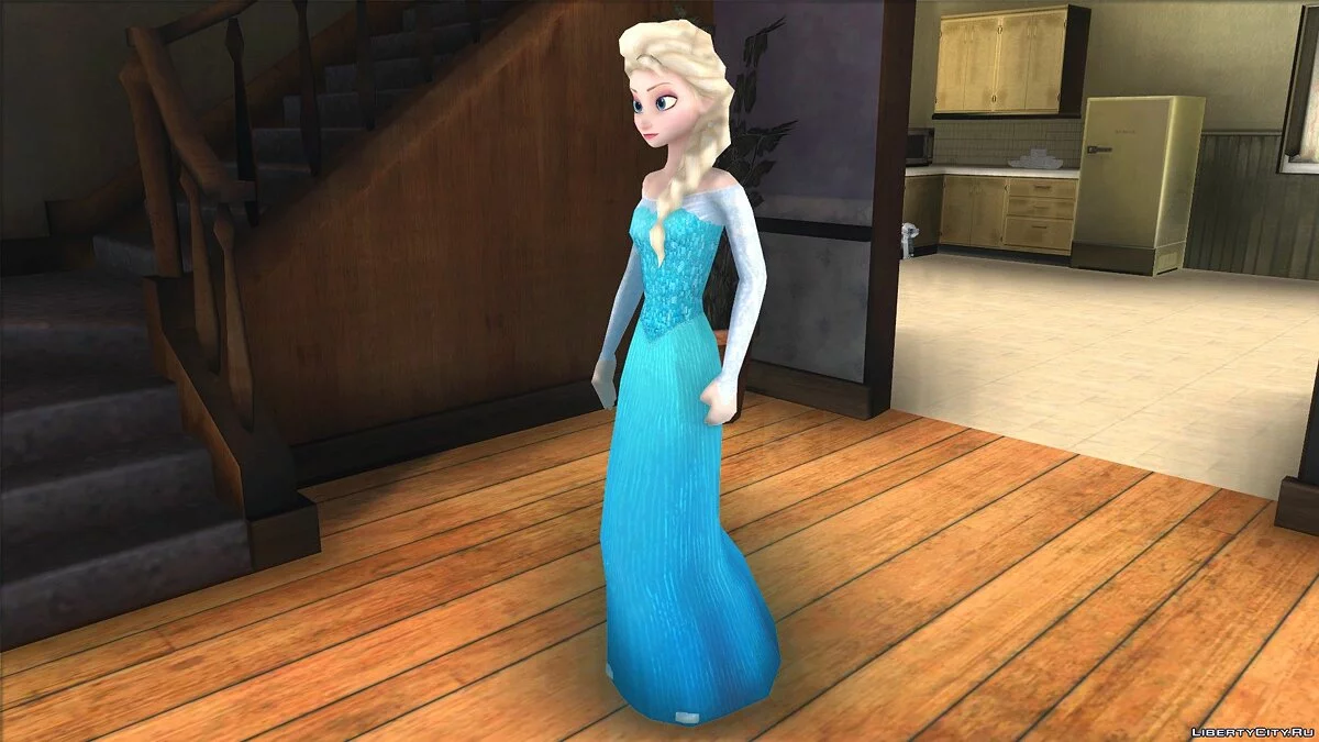 Elsa aus dem Film Frozen / GTA San Andreas