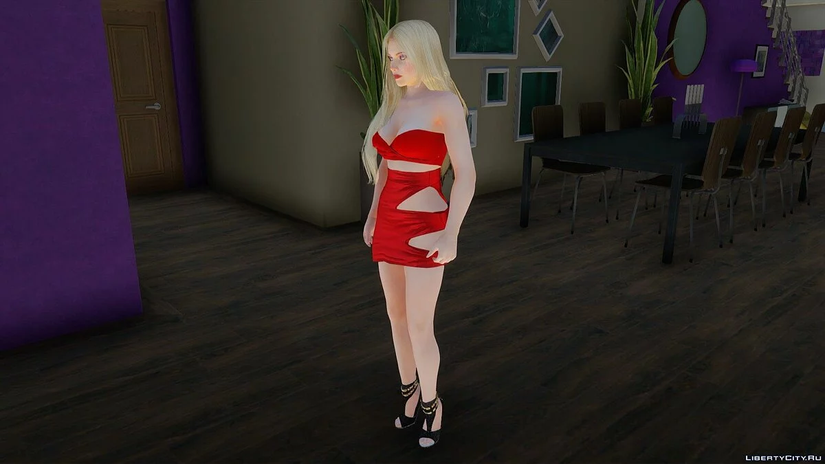 Helena Douglas en vestido rojo / GTA San Andreas