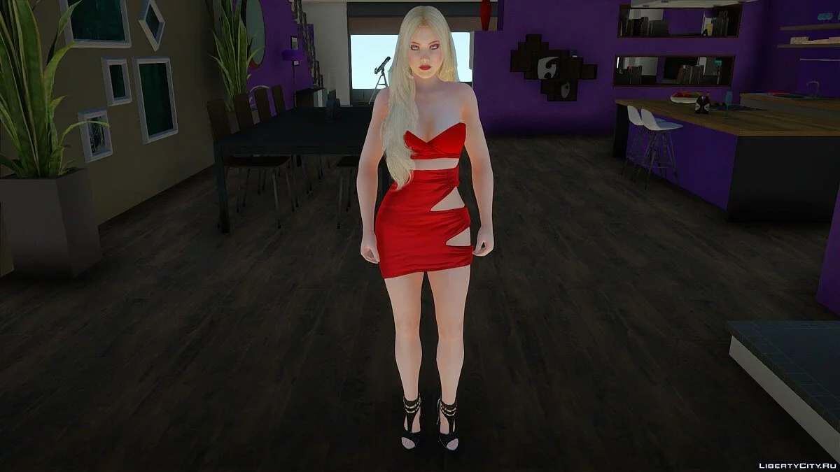 Helena Douglas en vestido rojo / GTA San Andreas