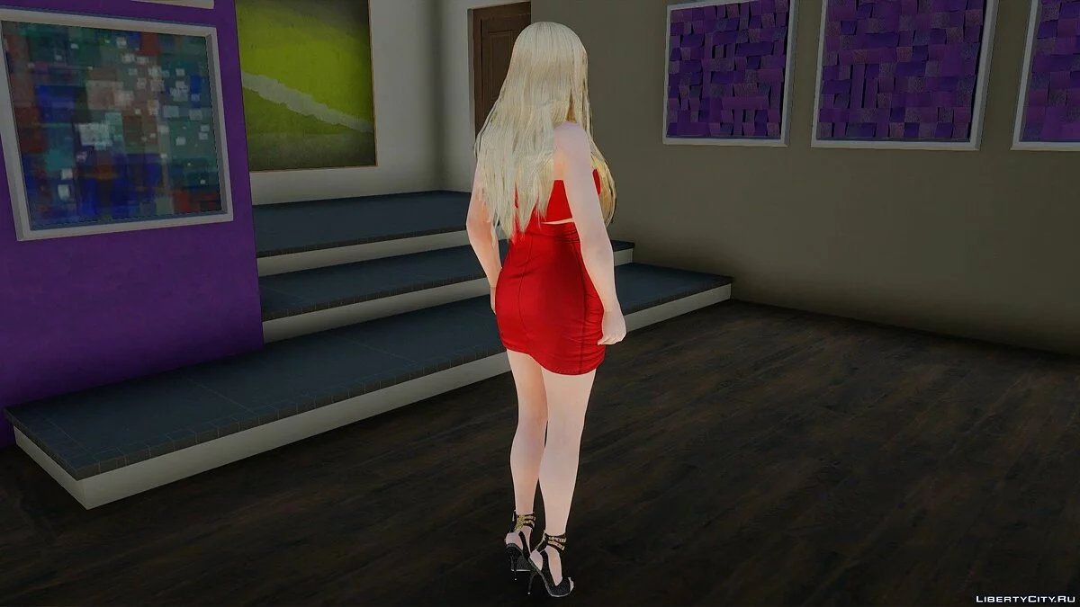 Helena Douglas en vestido rojo / GTA San Andreas