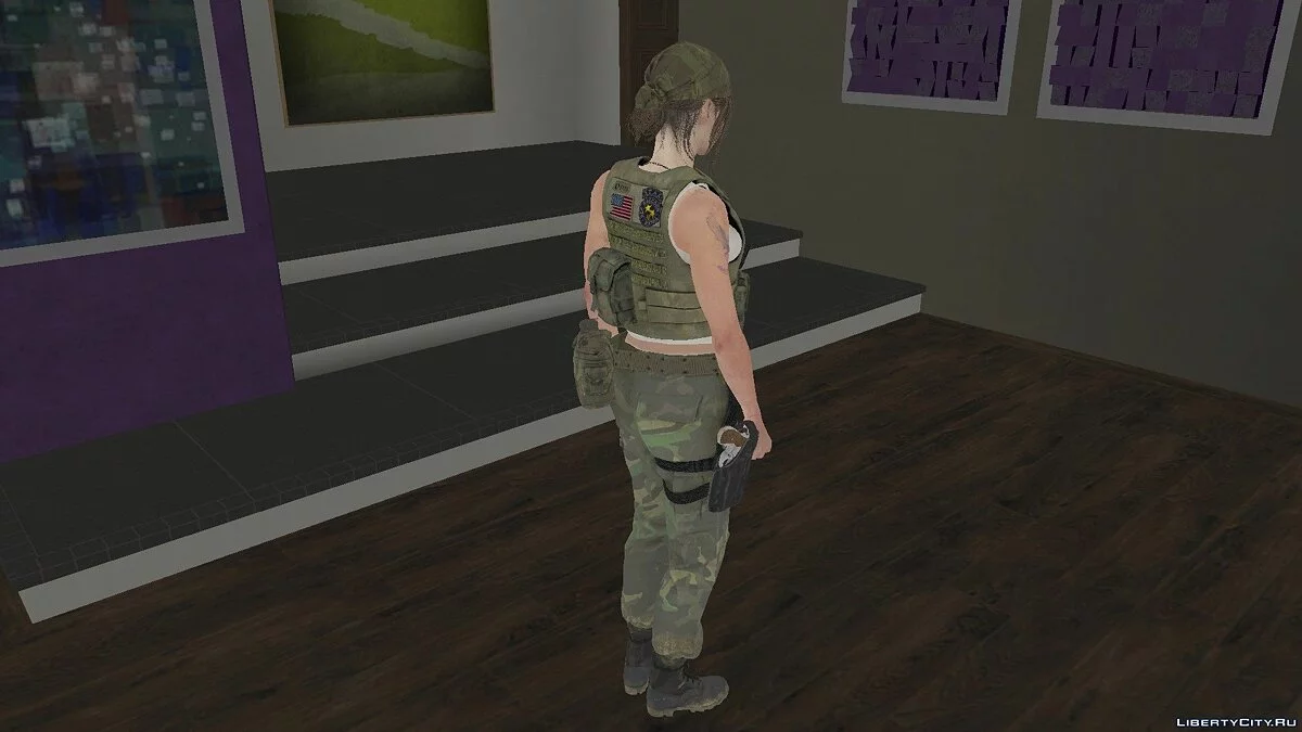 克莱尔·雷德菲尔德的军装,来自生化危机2重制版 / GTA San Andreas