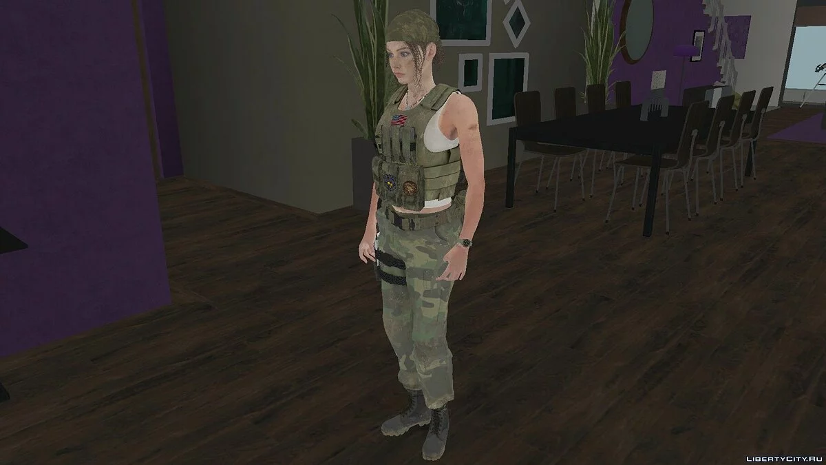 克莱尔·雷德菲尔德的军装,来自生化危机2重制版 / GTA San Andreas