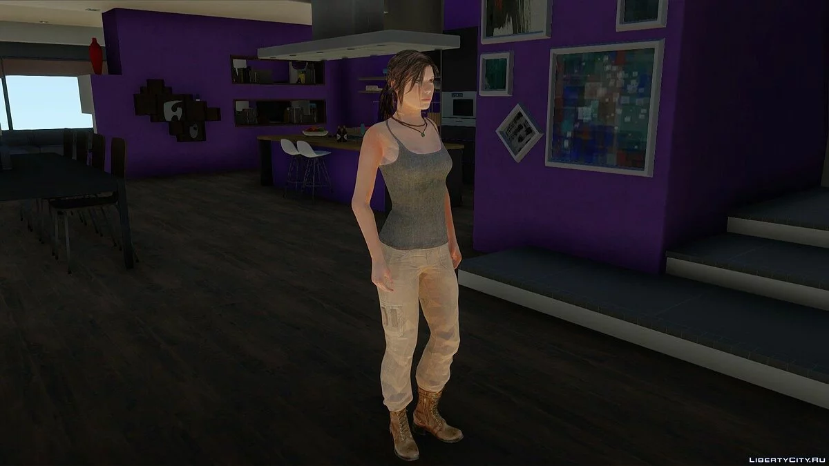 Lara Croft de Rise of the Tomb Raider / GTA San Andreas