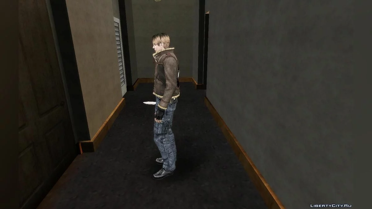 Леон из Resident Evil 4 в жакете / GTA San Andreas