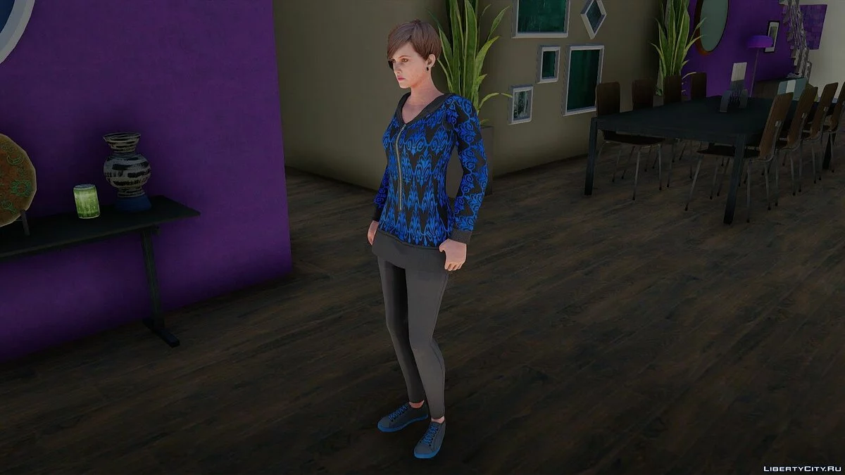 Moira Burton im Kapuzenpullover / GTA San Andreas