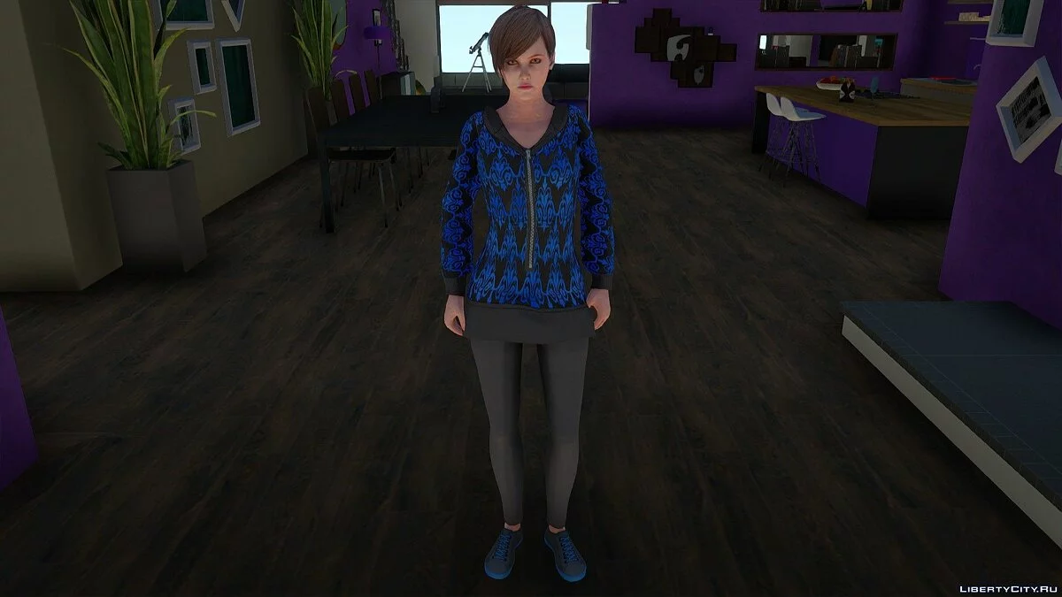 Moira Burton im Kapuzenpullover / GTA San Andreas