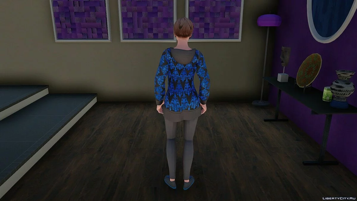 Moira Burton im Kapuzenpullover / GTA San Andreas