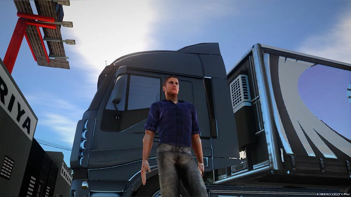 Hombre del juego Euro Truck Simulator / GTA San Andreas