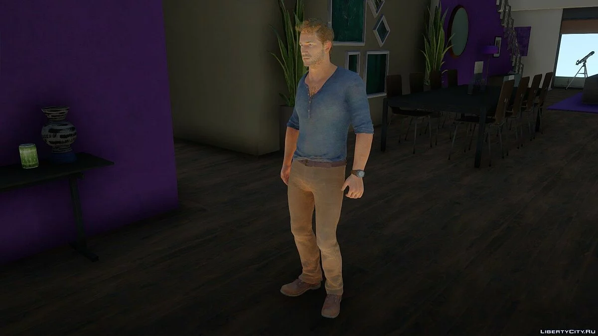 Nathan Drake aus Uncharted 4: A Thief's End / GTA San Andreas