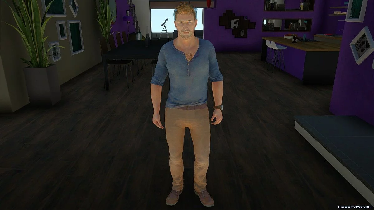 Nathan Drake aus Uncharted 4: A Thief's End / GTA San Andreas