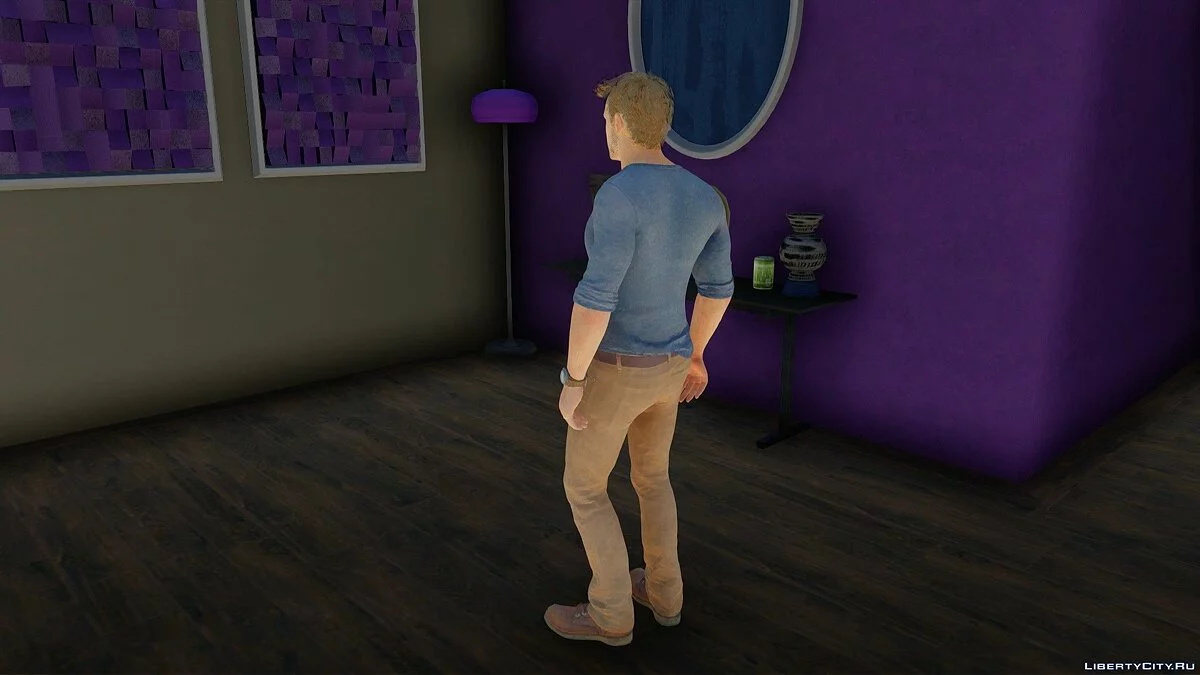Nathan Drake aus Uncharted 4: A Thief's End / GTA San Andreas