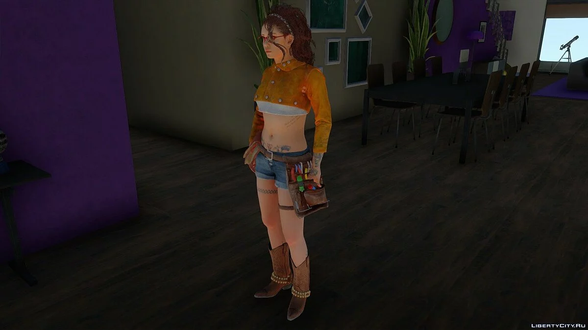Nico from Devil May Cry 5 / GTA San Andreas