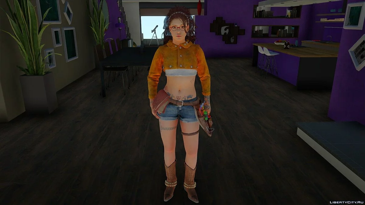 Nico from Devil May Cry 5 / GTA San Andreas