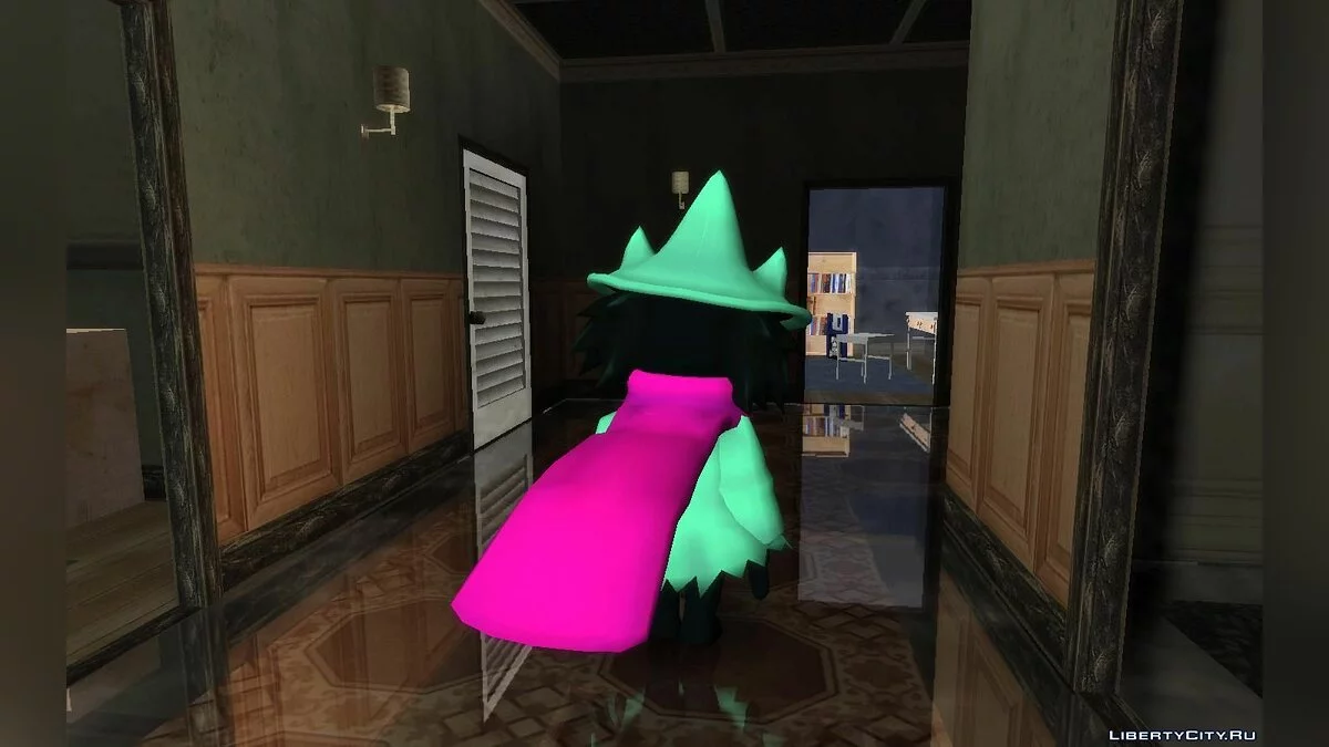 Ralsei dari permainan Deltarune / GTA San Andreas