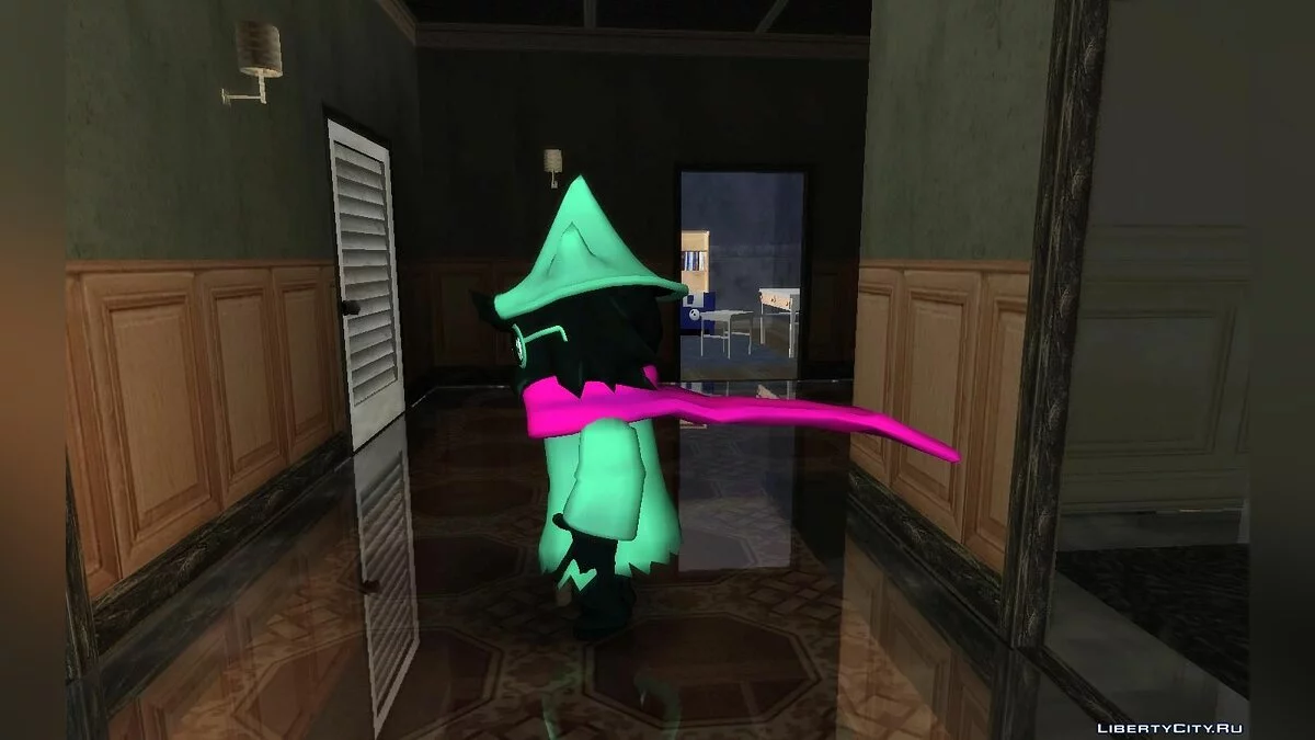 Ralsei dari permainan Deltarune / GTA San Andreas