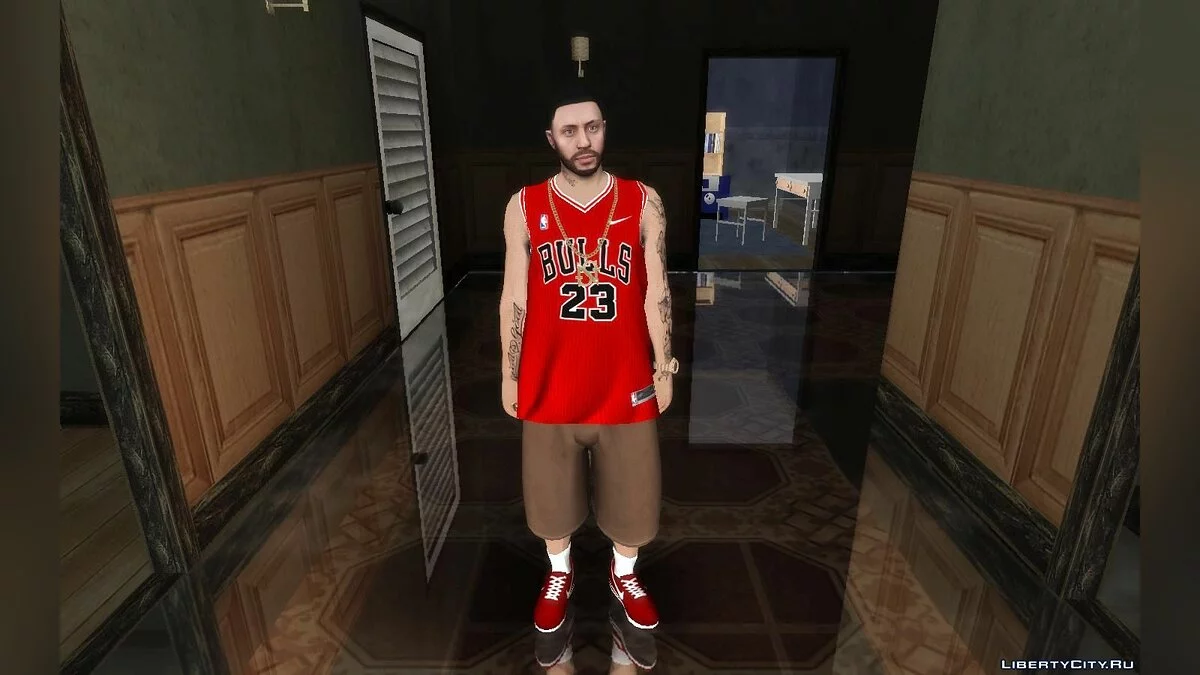 Випадковий скин з GTA Online #14 (Форма MJ 23 з Chicago Bulls) / GTA San Andreas