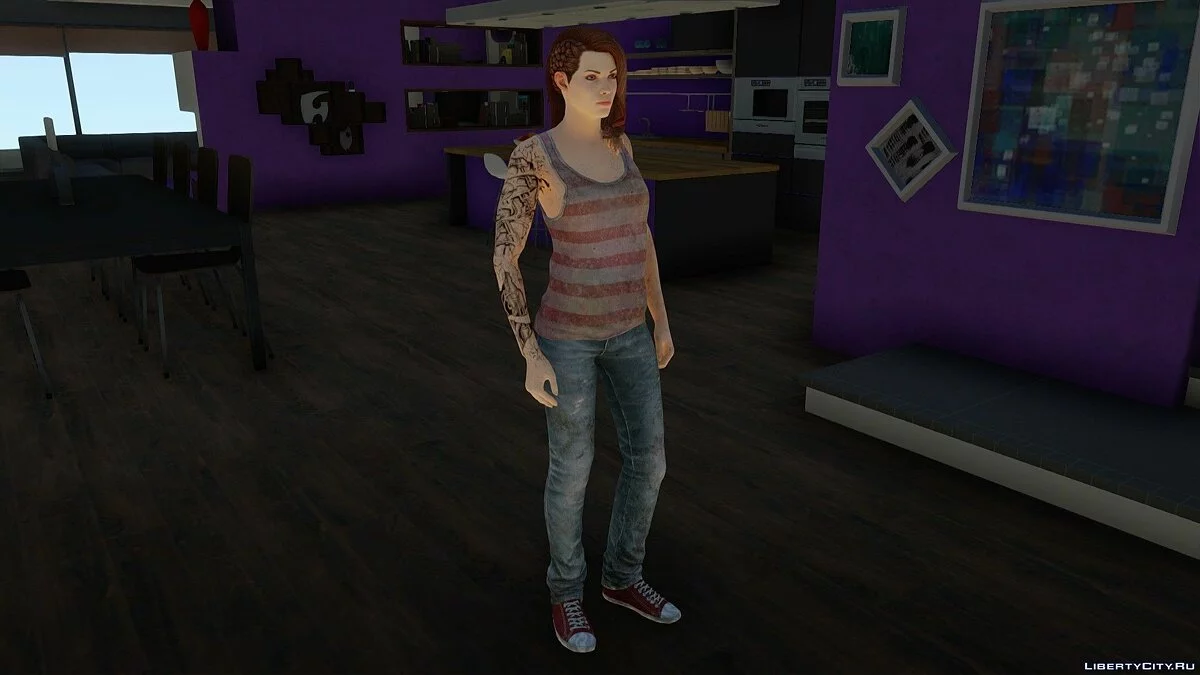 Shelly in The Last of Us: Left Behind Outfit / GTA San Andreas