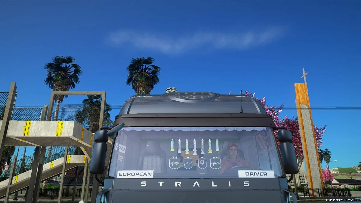 Mujer del juego Euro Truck Simulator / GTA San Andreas