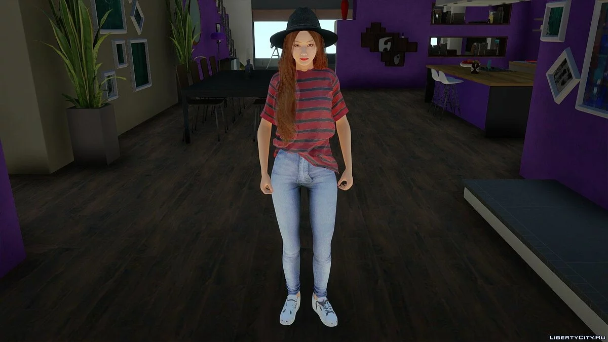 Asahi Fujioka em Roupas Casuais v2 / GTA San Andreas