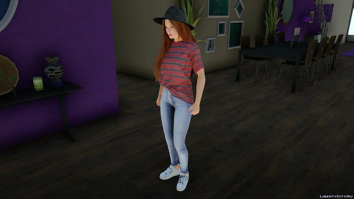 Asahi Fujioka em Roupas Casuais v2 / GTA San Andreas