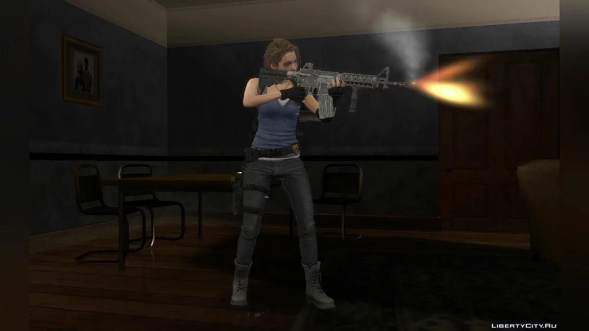 Jill Valentine from Resident Evil Remake / GTA San Andreas