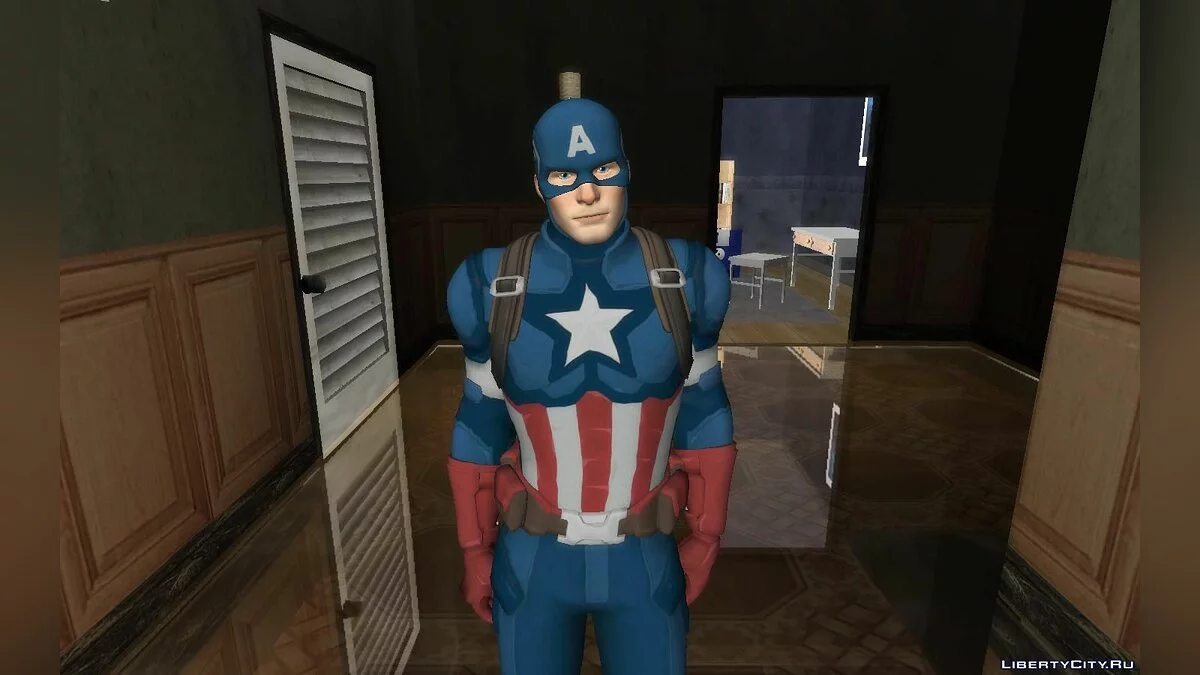 Captain America from Fortnite / GTA San Andreas
