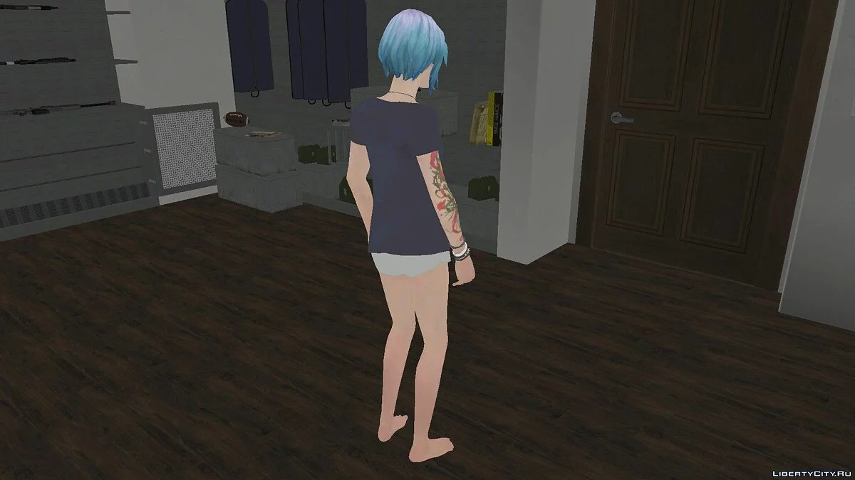 Chloé Price en pyjama de Life Is Strange : Épisode 3 / GTA San Andreas