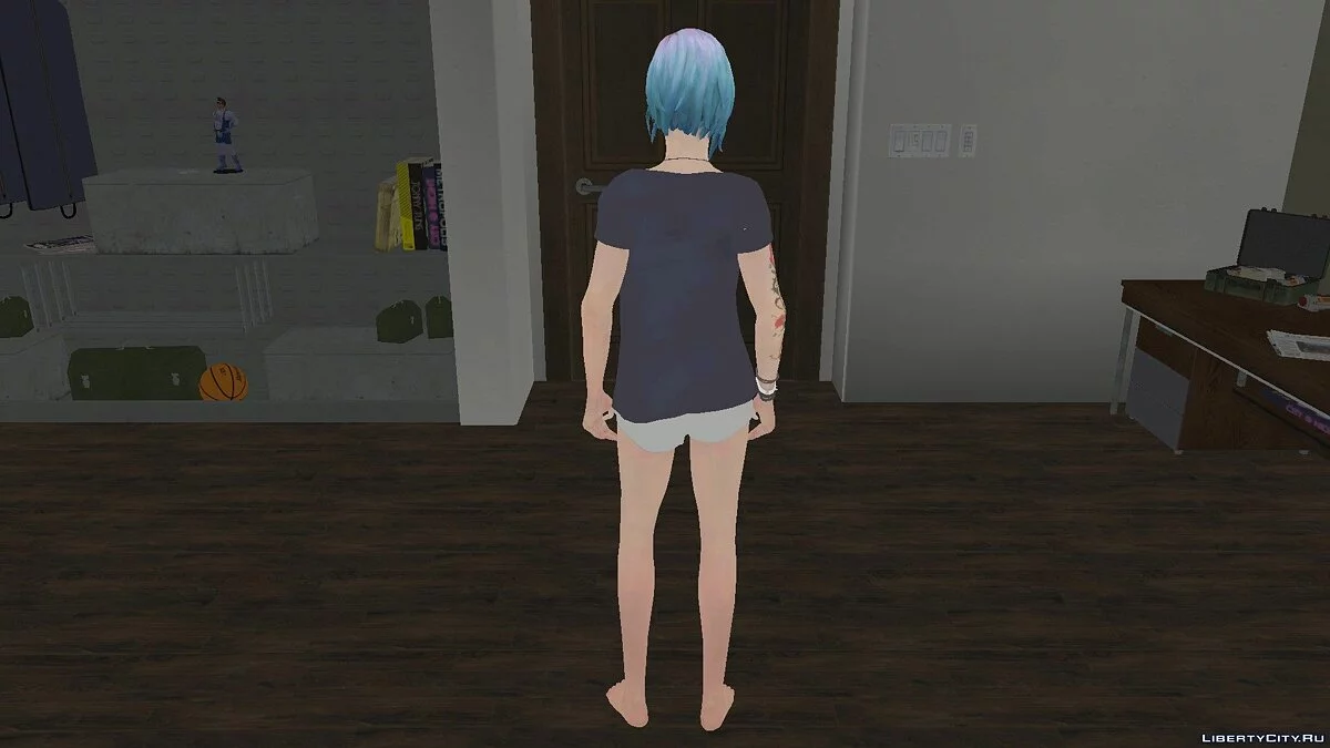 Chloé Price en pyjama de Life Is Strange : Épisode 3 / GTA San Andreas