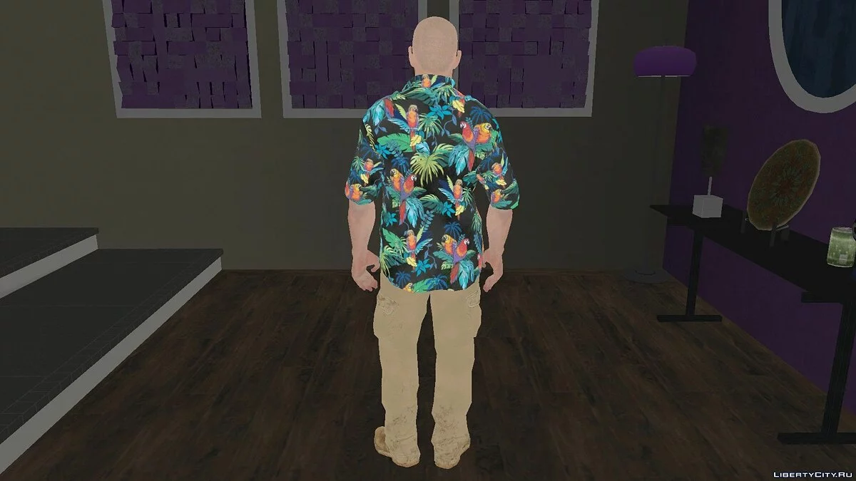 Max Payne en camisa de loros de Max Payne 3 / GTA San Andreas