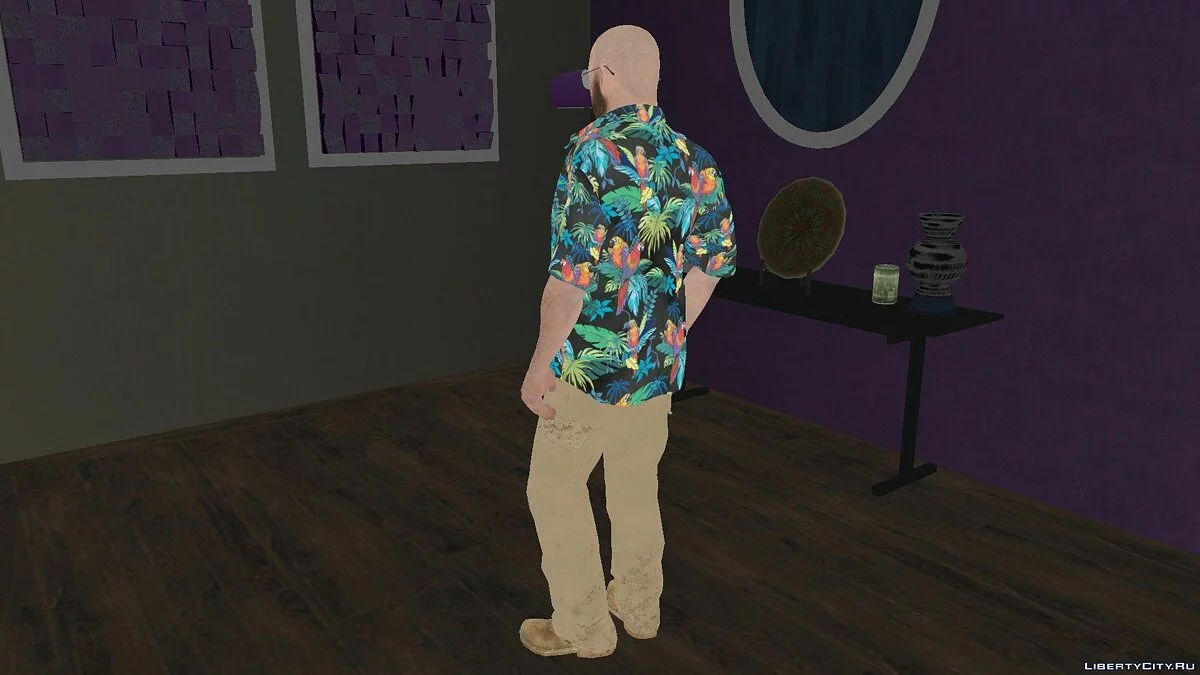 Max Payne en camisa de loros de Max Payne 3 / GTA San Andreas