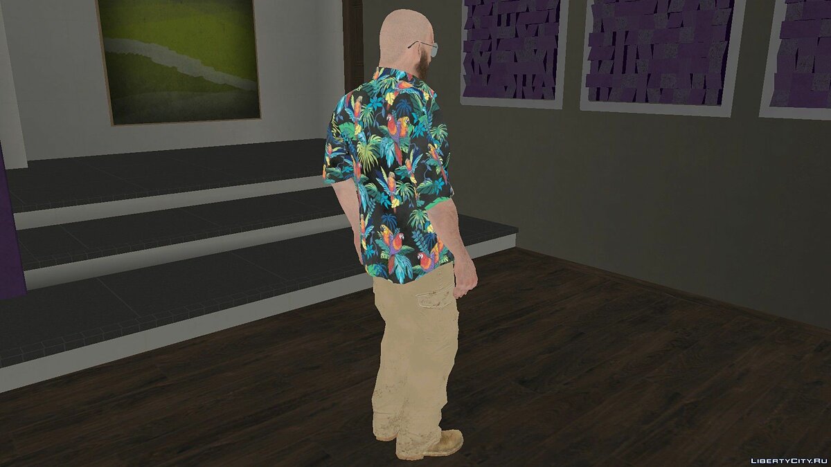 Max Payne 3 Hawaiian Shirt And Shorts Gta Gaming Tropical Parrots