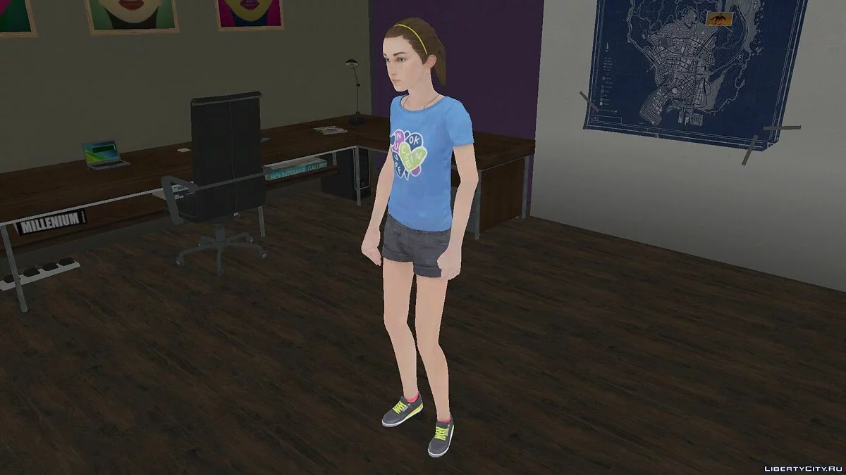 Maxine Caulfield im Alter von 13 Jahren aus Life Is Strange: Episode 3 / GTA San Andreas