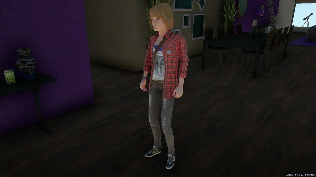 Max Caulfield in Rachel Amber's Outfit from Life is Strange / GTA San Andreas