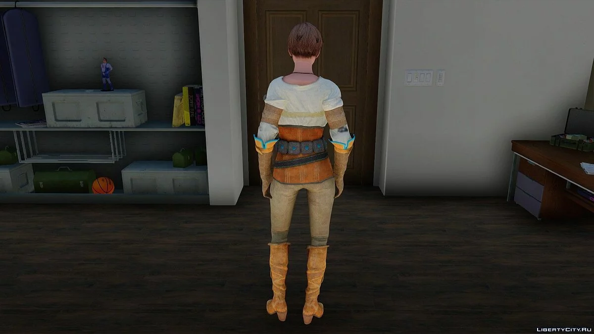 Moira Burton from Resident Evil Revelations 2 in Ciri's Outfit / GTA San Andreas