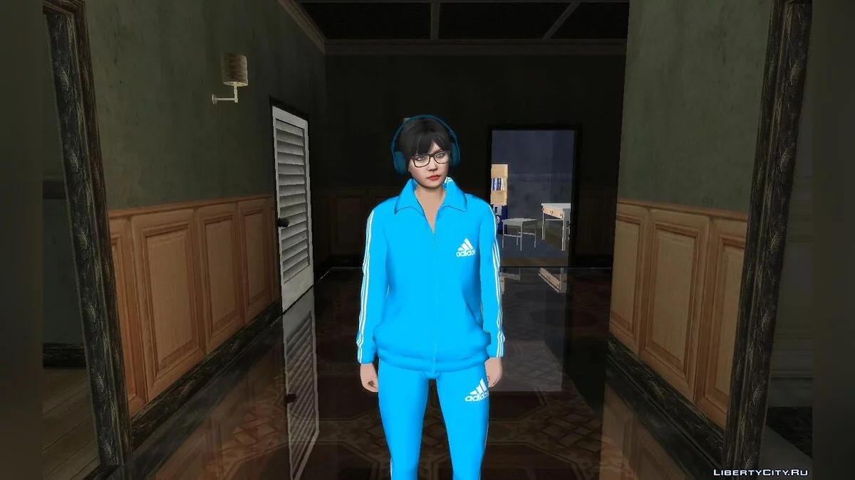 Випадковий жіночий скин з GTA Online #22 (Азіатка в спортивному костюмі Adidas) / GTA San Andreas
