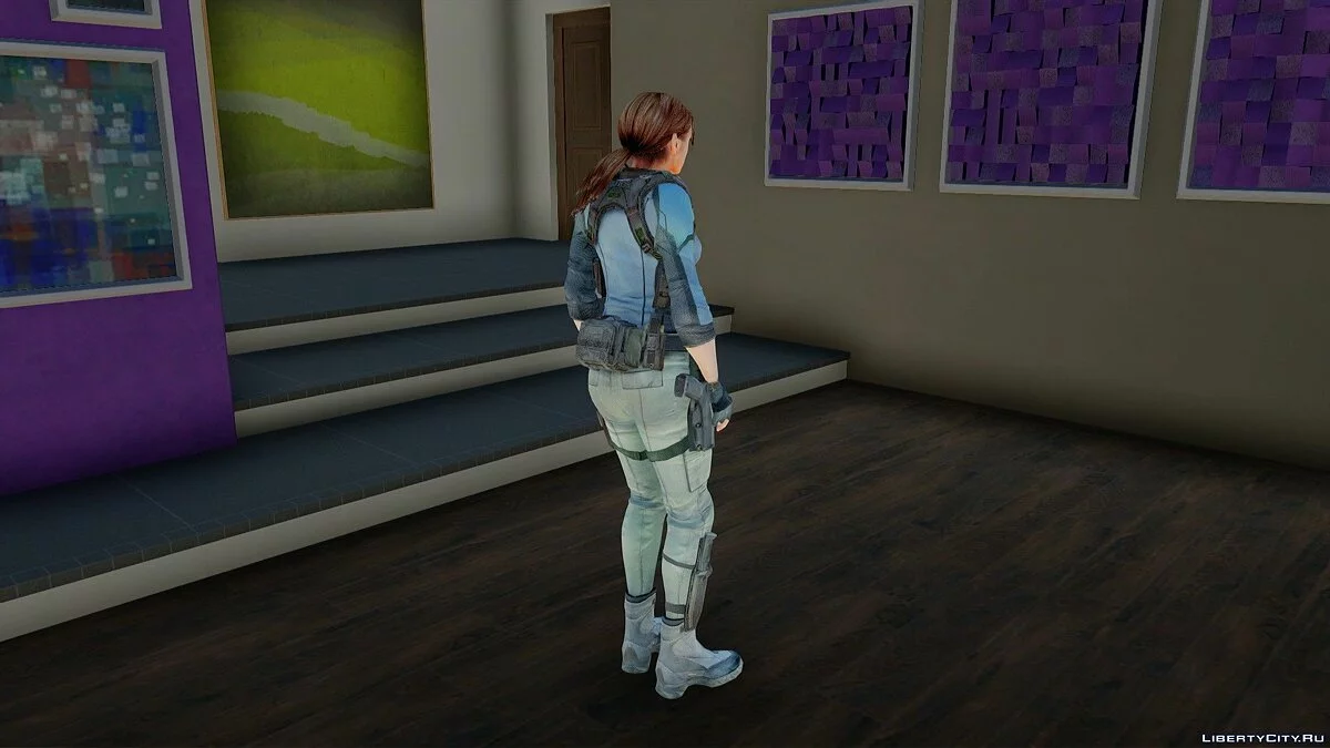 Jill Valentine from Resident Evil: Revelations / GTA San Andreas