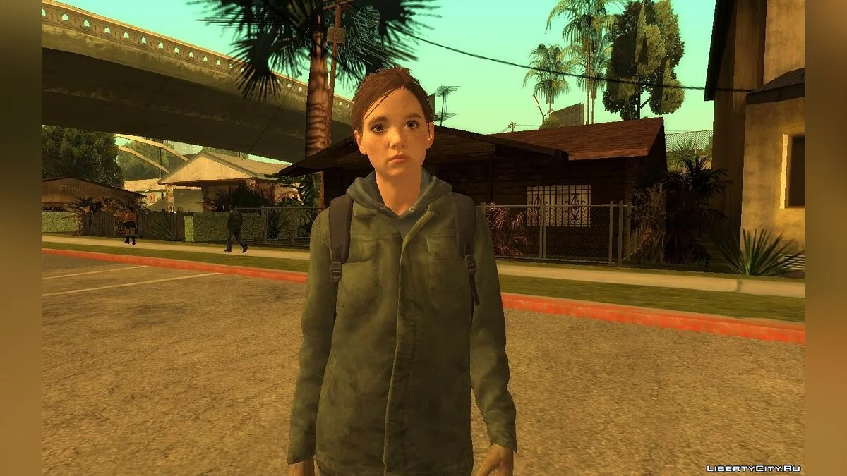 Ellie from The Last of Us / GTA San Andreas
