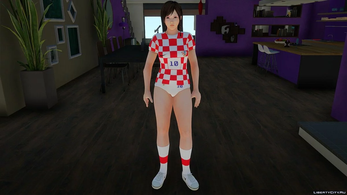 Кокоро у формі збірної Хорватії з футболу / GTA San Andreas
