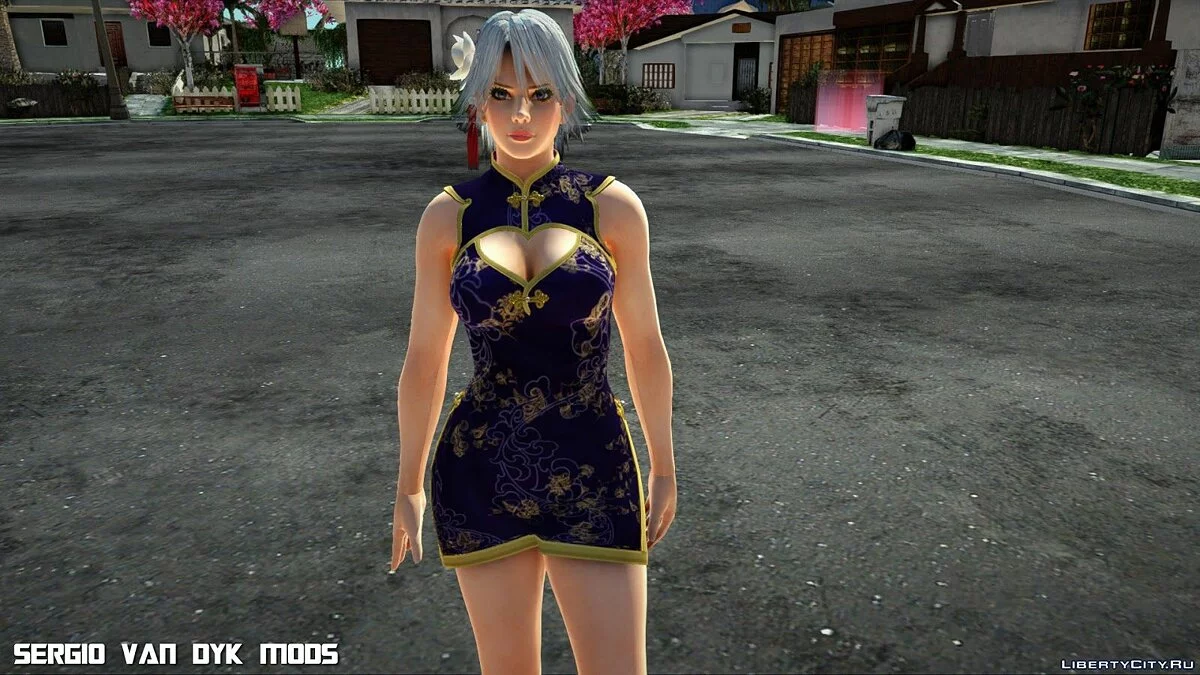 Кристи в мандариновом платье  / GTA San Andreas