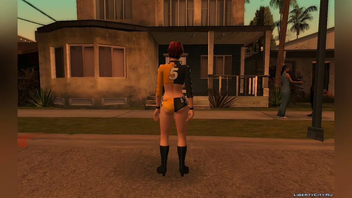 Mila em traje de piloto / GTA San Andreas
