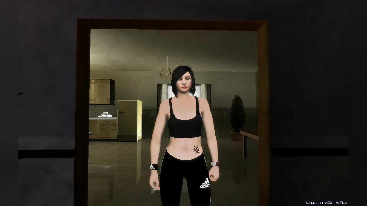 Random Female Skin from GTA Online (Asian in Tracksuit) / GTA San Andreas