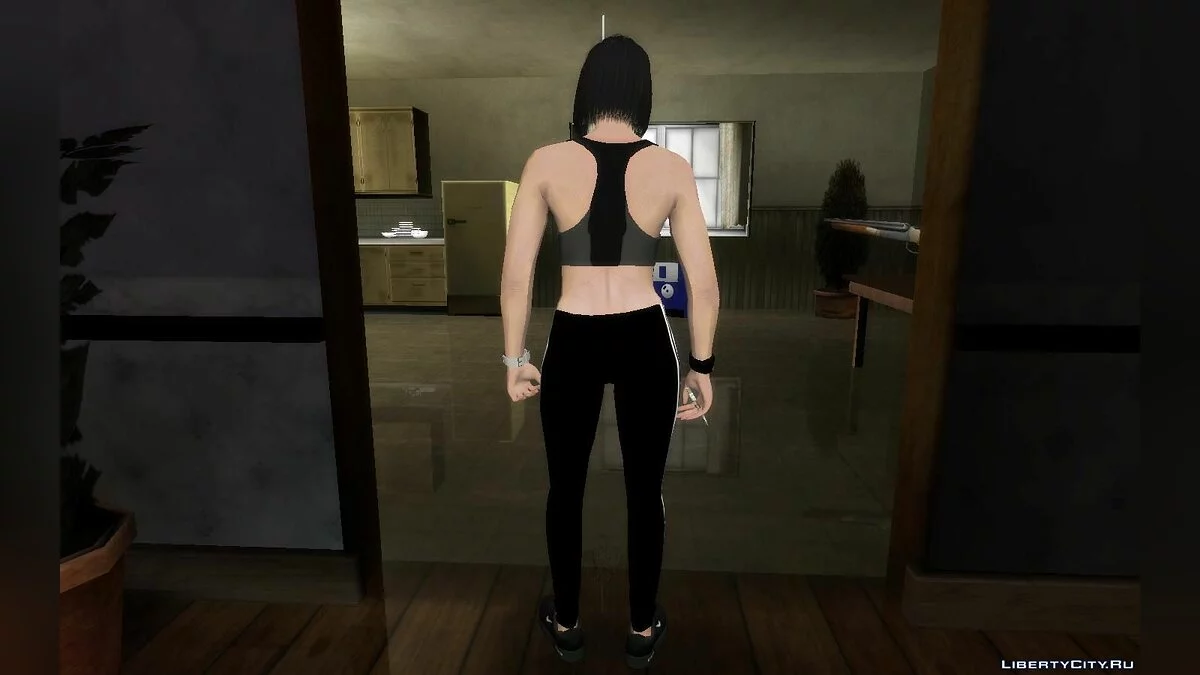 Random Female Skin from GTA Online (Asian in Tracksuit) / GTA San Andreas