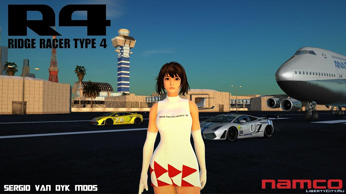 Download Reiko Nagase of Race Queen RIDGE RACER TYPE 4 for GTA San Andreas