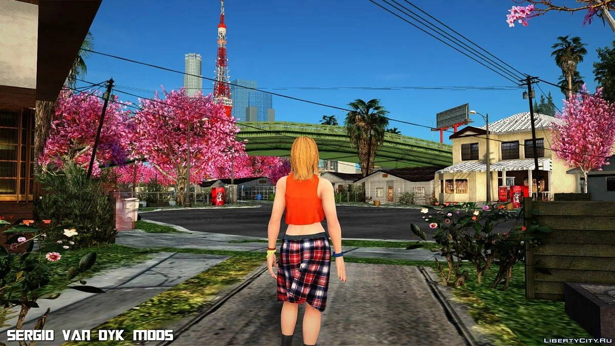 Tina in Casual Outfit from DOA6 / GTA San Andreas
