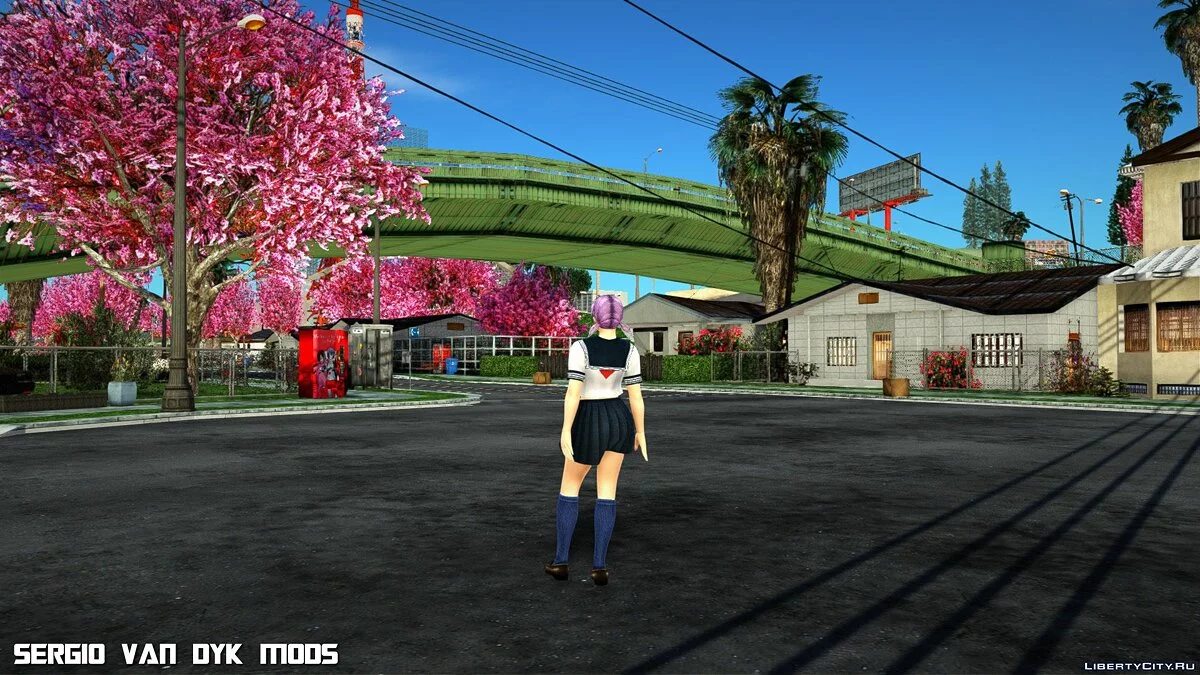 Ayane en uniforme de marin blanc de Dead or Alive Xtreme Venus Vacation / GTA San Andreas