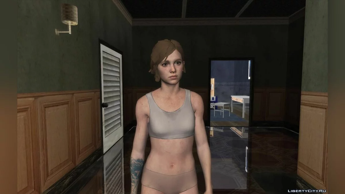 Ellie em lingerie de The Last of Us / GTA San Andreas